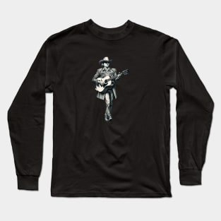 Dwight Yoakam Playing Guitar Long Sleeve T-Shirt